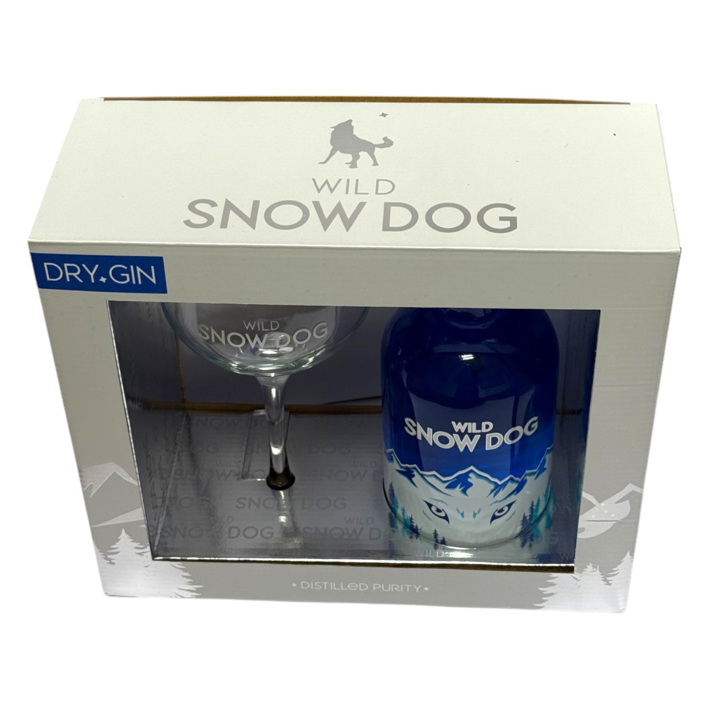 Wild Snow Dog Gin com Copo