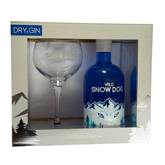 Wild Snow Dog Gin com Copo